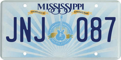 MS license plate JNJ087