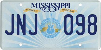 MS license plate JNJ098