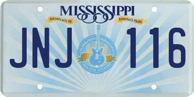 MS license plate JNJ116