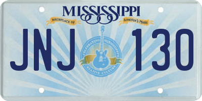 MS license plate JNJ130