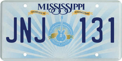 MS license plate JNJ131