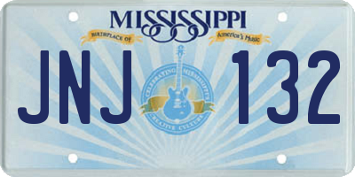 MS license plate JNJ132