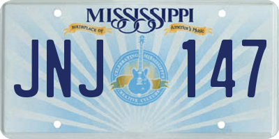 MS license plate JNJ147