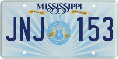 MS license plate JNJ153