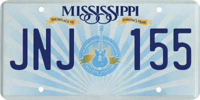MS license plate JNJ155