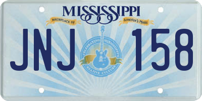 MS license plate JNJ158
