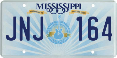 MS license plate JNJ164