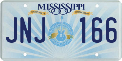 MS license plate JNJ166