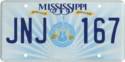 MS license plate JNJ167