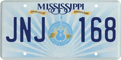 MS license plate JNJ168
