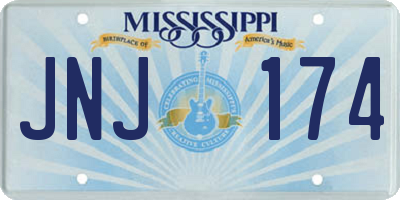 MS license plate JNJ174