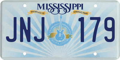 MS license plate JNJ179