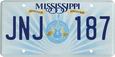 MS license plate JNJ187