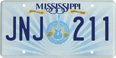MS license plate JNJ211