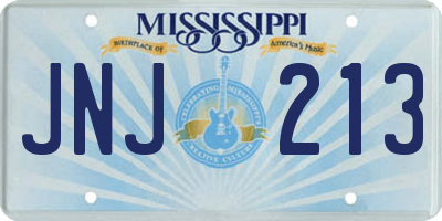 MS license plate JNJ213