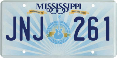 MS license plate JNJ261