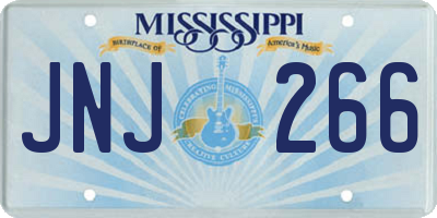 MS license plate JNJ266