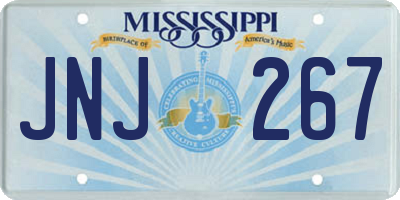 MS license plate JNJ267