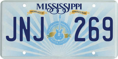 MS license plate JNJ269