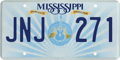 MS license plate JNJ271