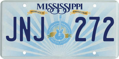 MS license plate JNJ272