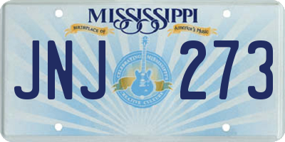 MS license plate JNJ273