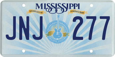 MS license plate JNJ277