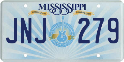 MS license plate JNJ279