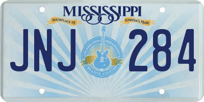 MS license plate JNJ284