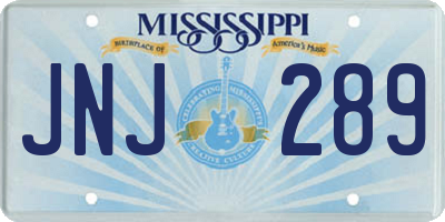 MS license plate JNJ289