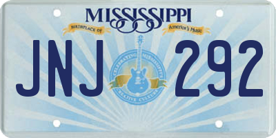 MS license plate JNJ292
