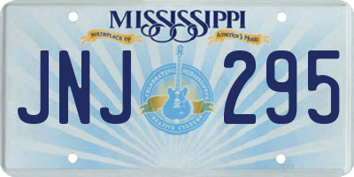 MS license plate JNJ295