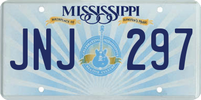 MS license plate JNJ297