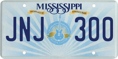 MS license plate JNJ300