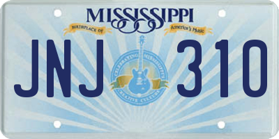 MS license plate JNJ310