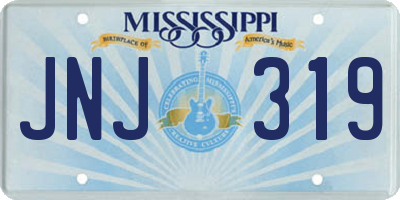 MS license plate JNJ319