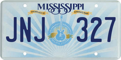 MS license plate JNJ327