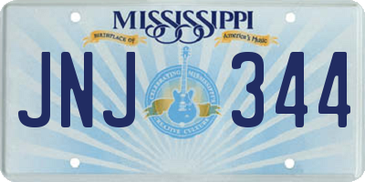 MS license plate JNJ344