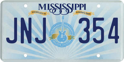 MS license plate JNJ354