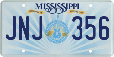 MS license plate JNJ356