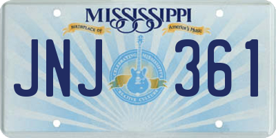 MS license plate JNJ361