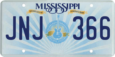 MS license plate JNJ366