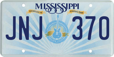 MS license plate JNJ370