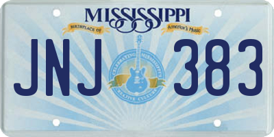 MS license plate JNJ383