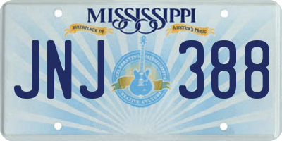 MS license plate JNJ388