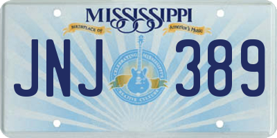 MS license plate JNJ389