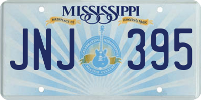 MS license plate JNJ395