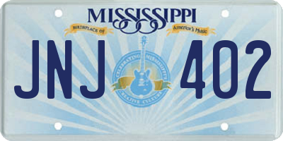 MS license plate JNJ402