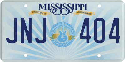 MS license plate JNJ404