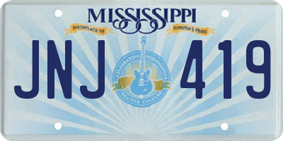 MS license plate JNJ419